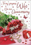 This anniversary card image captures a moment of tender celebration, as though set on a polished sideboard in a Gidea Park home awaiting a loved one's arrival. A lavish cluster of red roses spills gracefully across the scene, each bloom richly coloured with a velvety texture that seems almost tangible. Their petals catch the soft light, revealing subtle variations of deep crimson and ruby, while the surrounding greenery adds contrast and a natural, flowing shape that echoes a professionally arranged bouquet. Beneath and beside the roses lies a neatly positioned envelope and folded card, the visible script suggesting loving words, perhaps recalling walks through Raphael Park or quiet evenings shared nearby. A heart-shaped locket and delicate string of pearls lie close at hand, catching small glimmers of light that dance across their smooth surfaces, evoking the intimacy of jewellery chosen with care for a special anniversary. A petite heart-shaped box, in a matching shade of rich red, anchors the composition and hints at cherished keepsakes or a surprise gift tucked inside. Scattered across the shimmering surface are tiny hearts and jewel-like decorations, their sparkle creating a sense of magic and festivity, while a single butterfly accent introduces a gentle touch of whimsy and transformation. The lighting is soft and diffused, pooling warmth across the arrangement and softening every edge. The overall effect is one of quiet luxury and heartfelt emotion, reminiscent of an anniversary surprise thoughtfully planned with help from a local Gidea Park florist, ready to be enjoyed in the comfort of home or just before a romantic dinner in the neighbourhood.